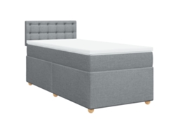 Box Spring Bed, Box Spring Beds Vidaxl Cinzeto Tecido (80 X 200 Cm)