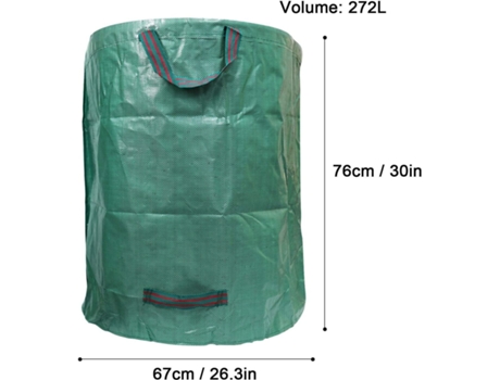 Bolsa Para Jardim 272/300 Litros 4/8x Bolsa De Folhas Saco Para Relva Resíduos Do Jardim Aiaididiy