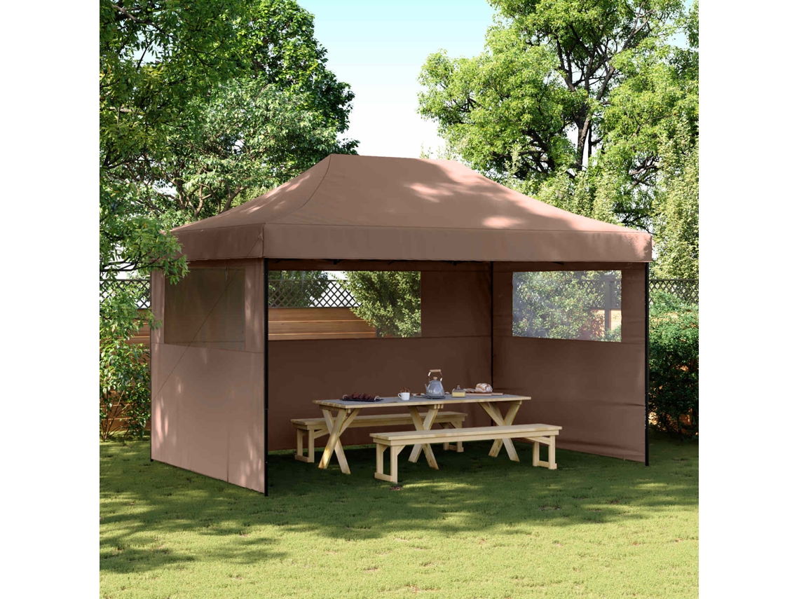 Vidaxl Tenda De Festa 292 X 440 X 315 Cm Castanho Tecido Oxford