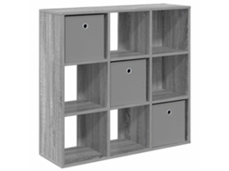 Conjunto 1 Buffet Moderno Vidaxl Cinzento Derivados De Madeira (88,5 X 29 X 84,5 Cm)