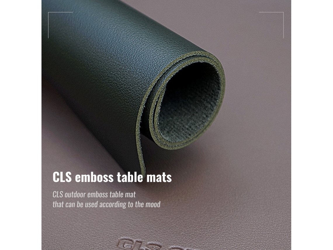 Tapete de Mesa Impermeável Pu Couro Antiderrapante