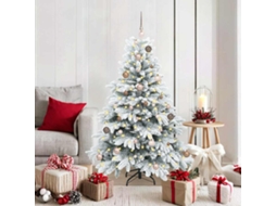 Vidaxl Árvore De Natal Artificial Com 150 Leds Branco 150 Cm Pe E Pvc