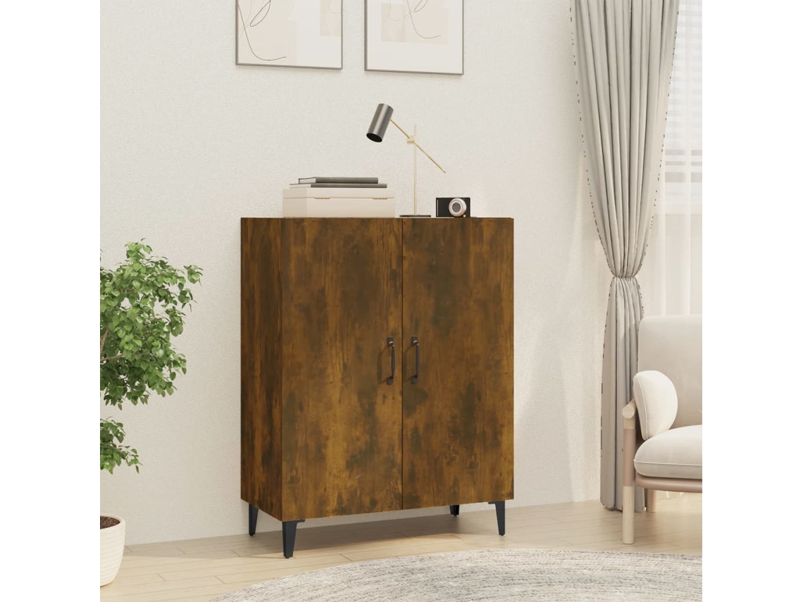 Aparador 70x34x90 cm Madera Procesada Color Roble Ahumado
