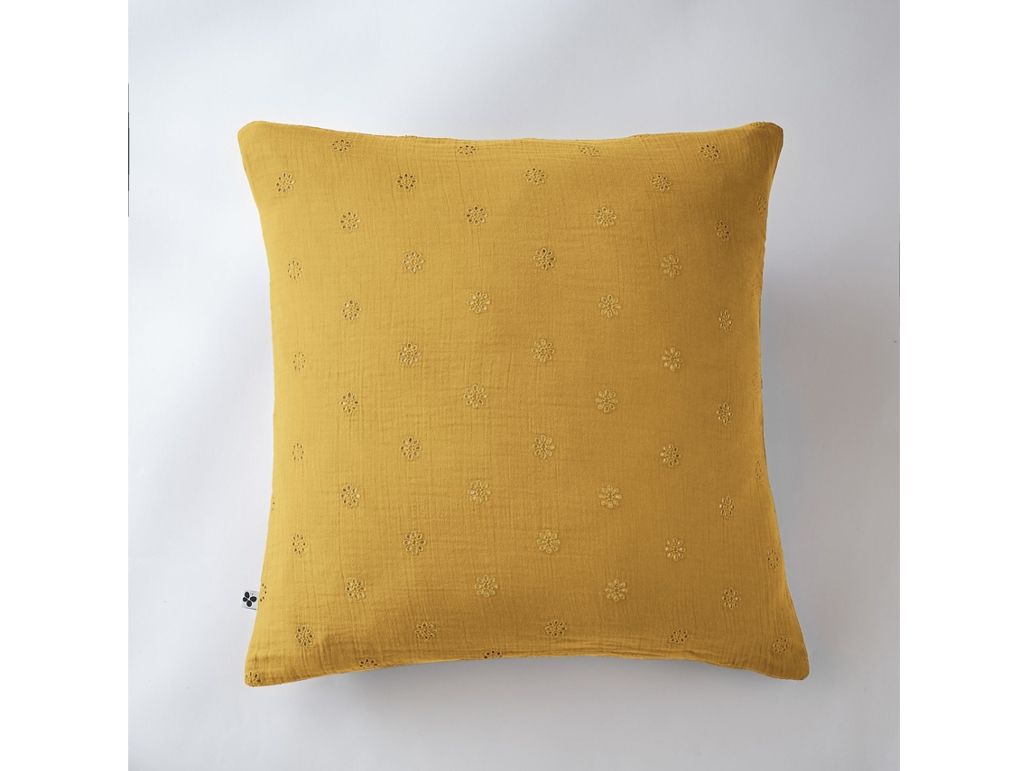 Funda De Almohada 60 X 60 Cm Gaïa Boho Azafrán