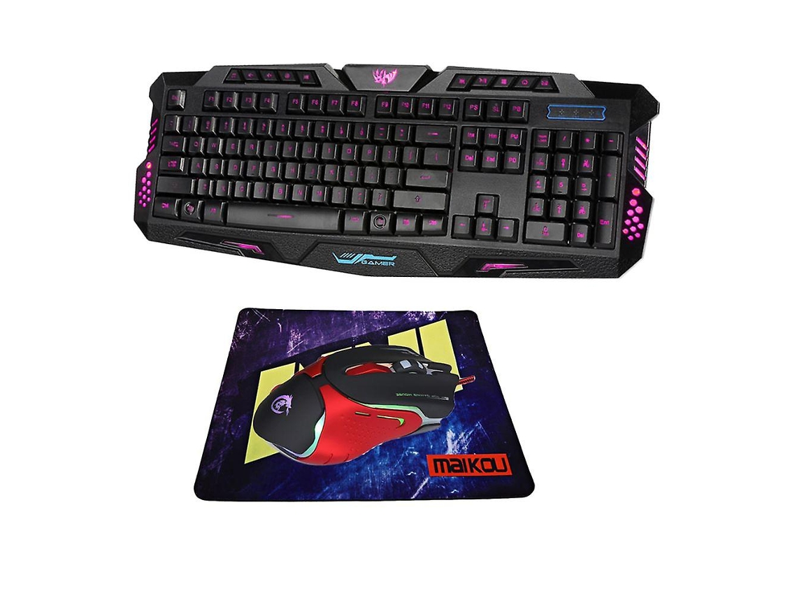 Teclado, Teclado E Mouse Para Jogos Com Fio Usb Everley891