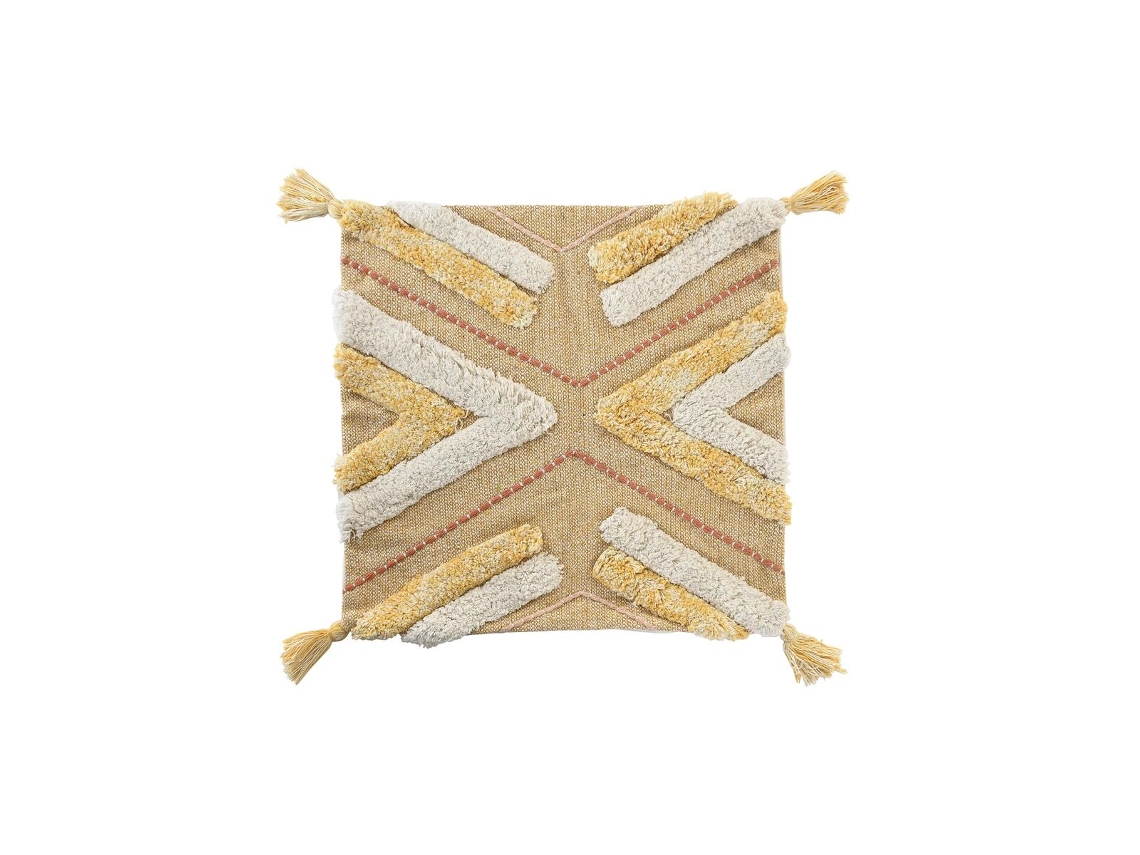 Capa de travesseiro DKD Home Decor Amarelo (50x1x50 cm)