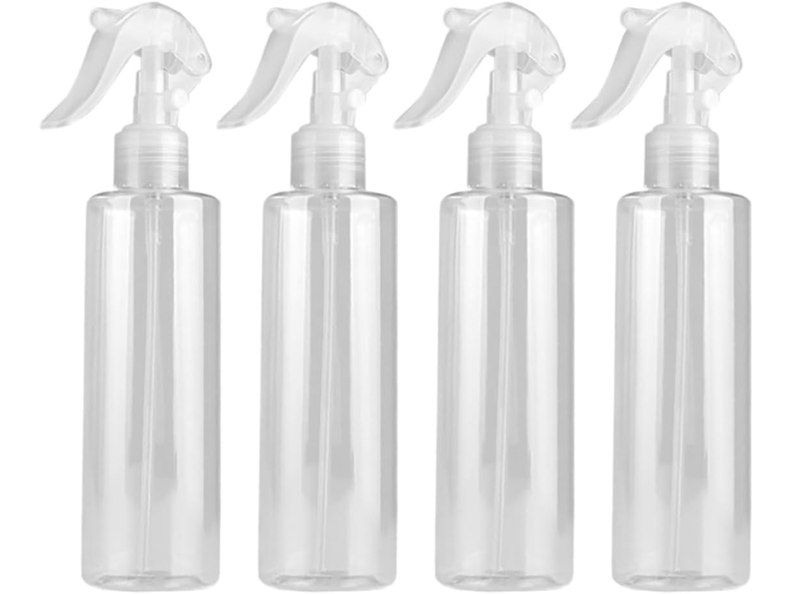 Conjunto De 4 Frascos De Spray De Plástico Recarregáveis E Removíveis