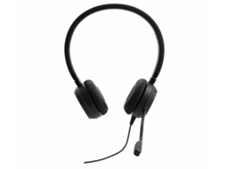 Lenovo Pro Wired Stereo Voip Auscultadores Fita de Cabeça Conetor 3,5 Mm Preto