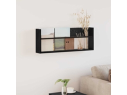 Vidaxl Estante De Revistas Carvalho Preto 80 X 12 X 30 Cm