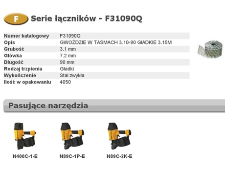Pregos F 3,10 X 90mm 4050 unidades. F31090q Costura