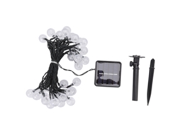 2026 luz de Cadena Solar Exterior 8 Modos Impermeable 21.3ft 30 Bombillas Led para Jardín Patio Hogar Luz Blanca