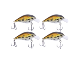 Isca Artificial Minnow Crank Rock para Pesca 4pcs