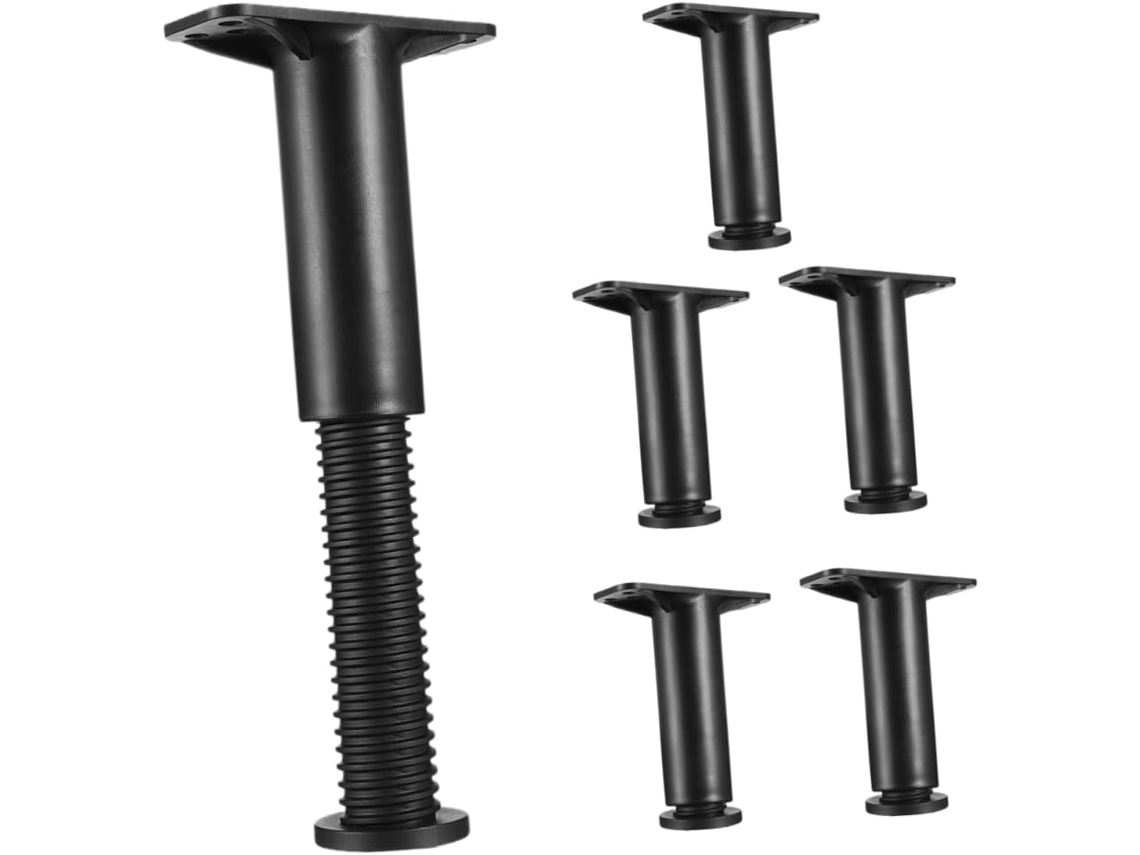Sewacc Conjunto De 6 Pés Cama Ajustáveis Para Substituição, Com Altura Extensível De 13a 22cm Para Estrutura Cama