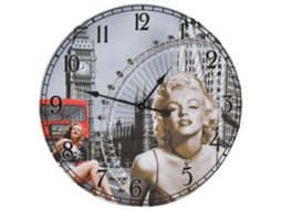 Wall Clock, Wall Clocks Vidaxl Multicolor Mdf (60 Cm)