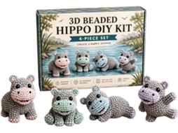Kit de Bichinhos Miçangas para Montar, Design Fofo Animal, Criativo em 3d e Ideal Iniciantes., CHABERLU