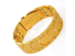 Pulseira De Cobre, Bracelete Magnética De Três Fileiras, Pulseira Masculina (ouro) Spqment