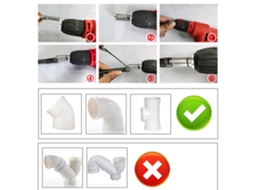 Ferramenta Multifuncional De Desobstrução De Canos Com Mola Para Banheiro Cozinha Compatível Com Furadeira Elétrica