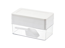 Conjunto De 2 Tabuleiros Para 44 Cubos De Gelo Com Depósito E Colher - Molde De Grande Capacidade Para Cocktails