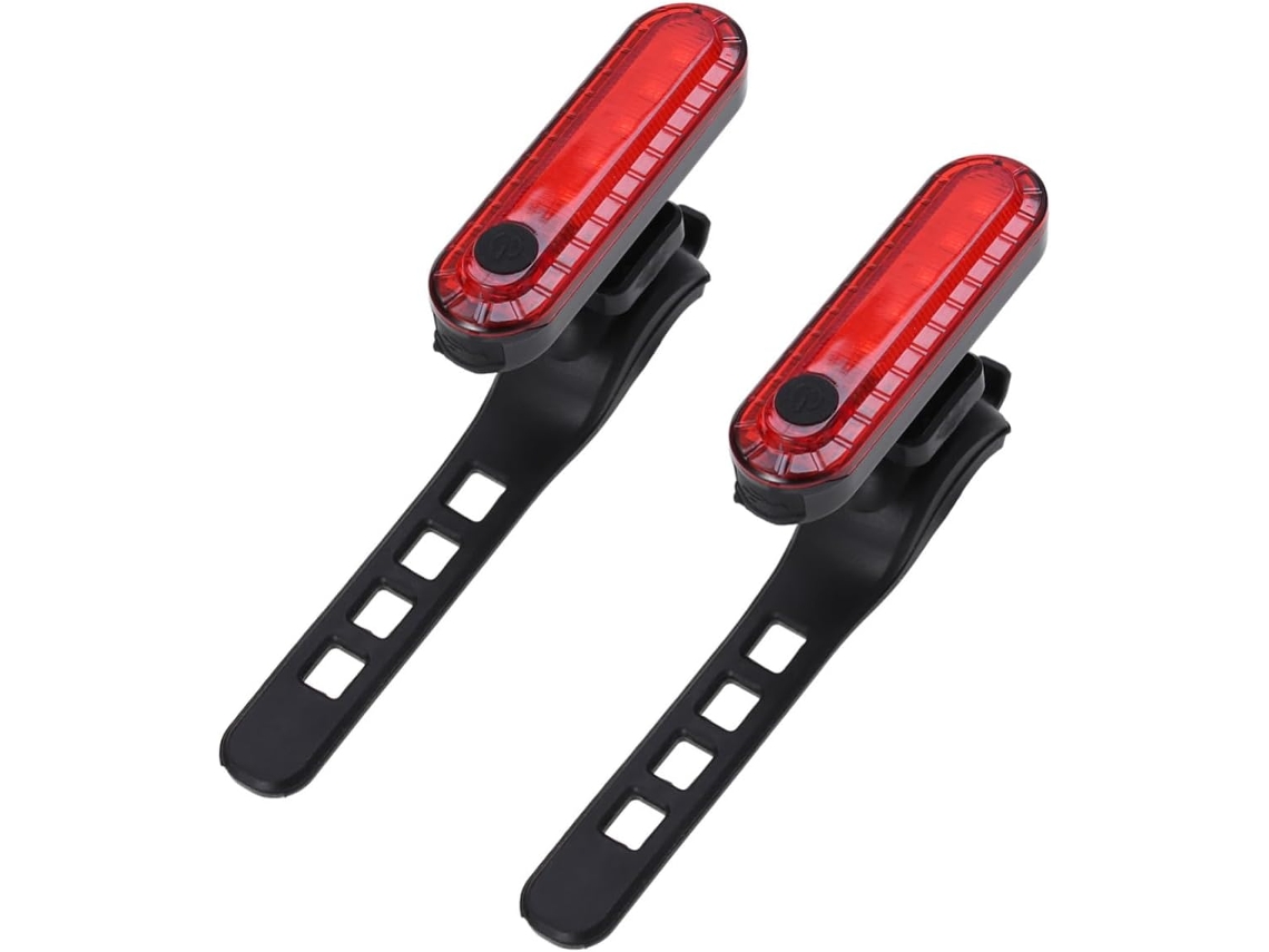 2 Unidades De Lanternas Traseiras Led Usb Para Bicicleta, Com