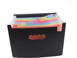 Pasta Sanfonada Com Capa Redonda, Pasta Portátil Para Documentos. Gokoco