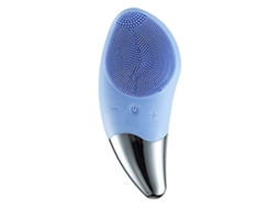 Cepillo de Limpeza Facial Sônico Elétrico, Masajeador Silicone Impermeável Recarregável, Azul GOKOCO