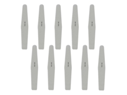 10pcs/set Ferramenta De Manicure E Pedicure Lixa De Unha Buffer Polidor Couro De Areia Cinza