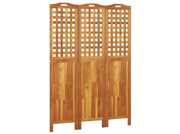 Biombo com 3 Paineis Madeira de Acácia Maciça 121,5x2x180 cm MAISON EXCLUSIVE