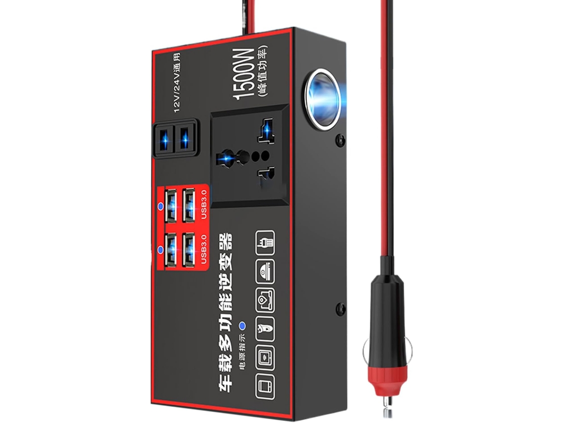 Carregador Inversor Automotivo 220v Com Conversor Para Carros