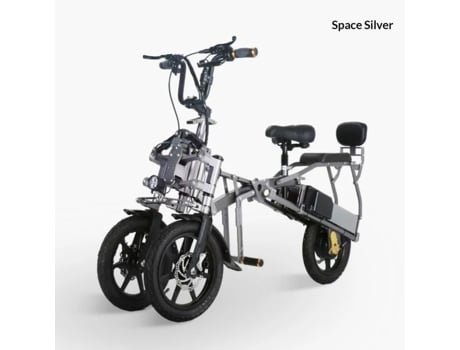 Triciclo Bicicleta Elétrica Afeda S6 500w Bateria Dupla 15.6ah 14 Polegadas