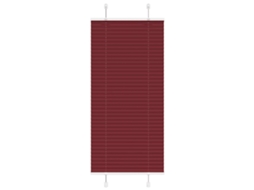 Vidaxl Plissado Cego Bordéus Vermelho 60x150 Cm Largura Tecido