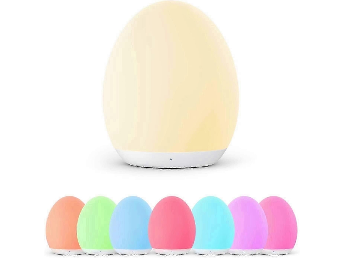 Luz Noturna Led Vava para Crianças, Auxiliar de Sono Recarregável Usb Silicone Baby com Controle de Toque TAISHENGDA