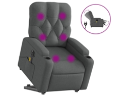 Electric Stand Up Massage Recliner Chair, Electric Stand Up Massage Recliner Chairs Vidaxl Cinzeto Tecido