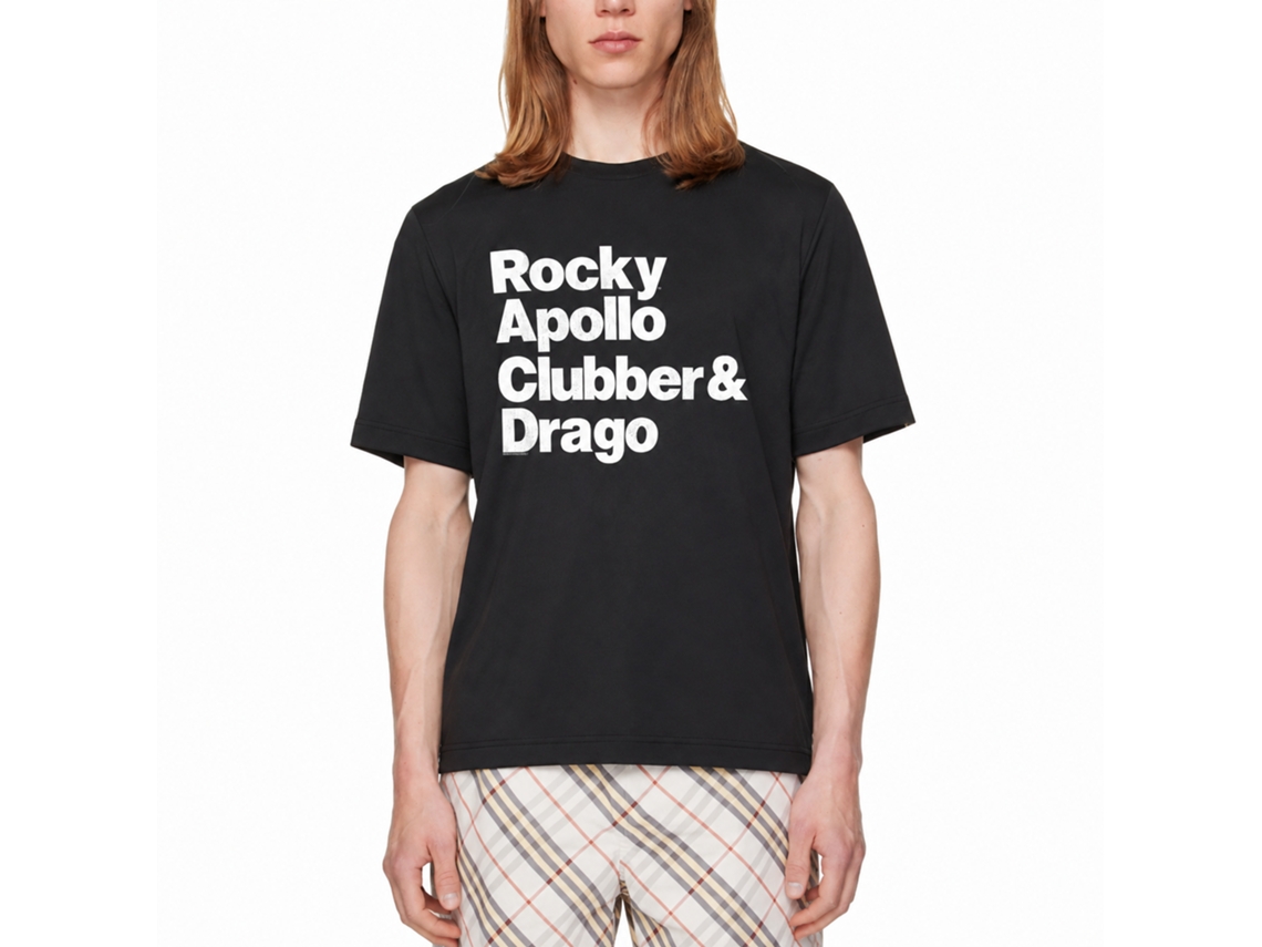 Rockinstone Rocky Movie Gang Black Adult T-shirt Size:m