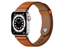 Bracelete para Apple Watch 38/40/41mm Couro Genuíno Marrom XIAOMOYU