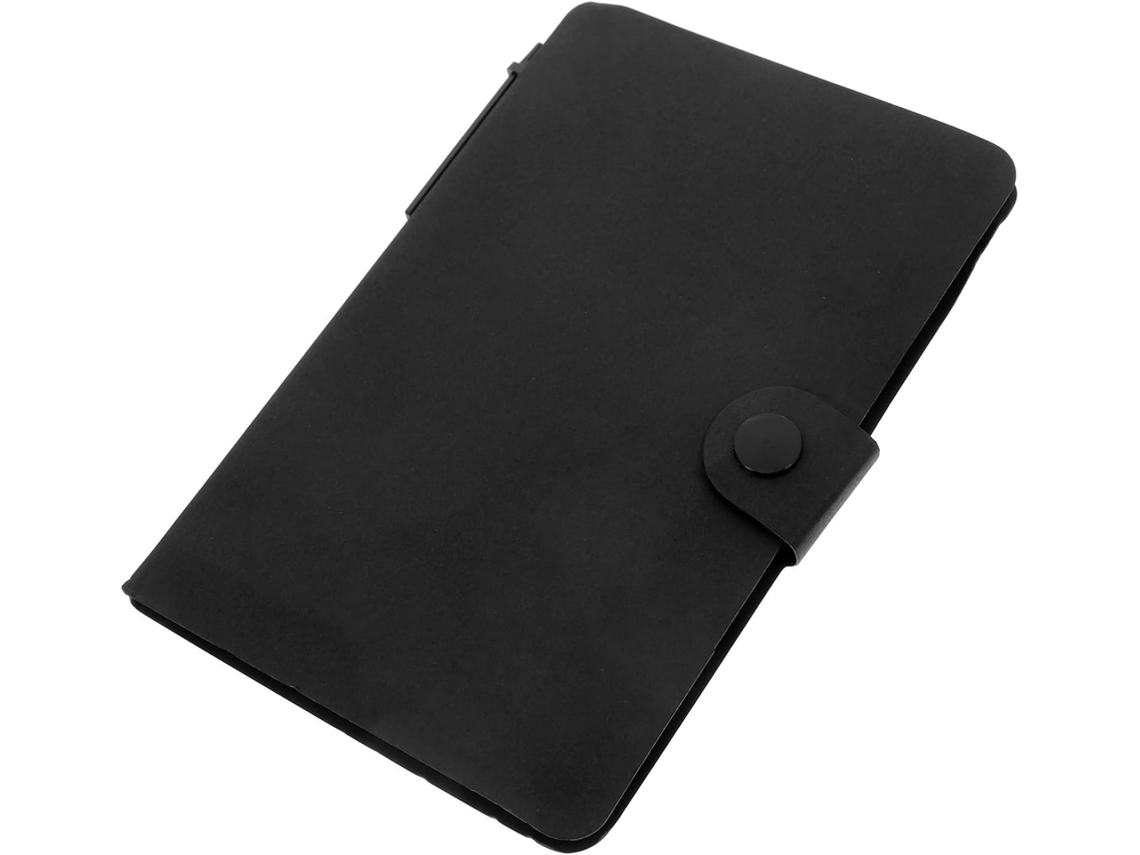 Conjunto De Carnet De Notes Noir Com Stylo Et Onglets, Papel Lisse Multifuncional Design Elegante E Pratico