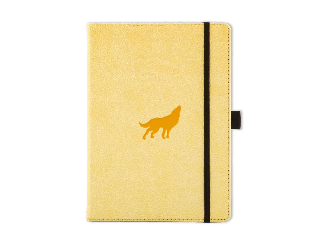 Caderno Vida Selvagem A5+ Pontilhado, Lobo Creme