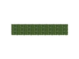 Vidaxl Tela De Varanda Com Folhas Verde 400 X 75 Cm