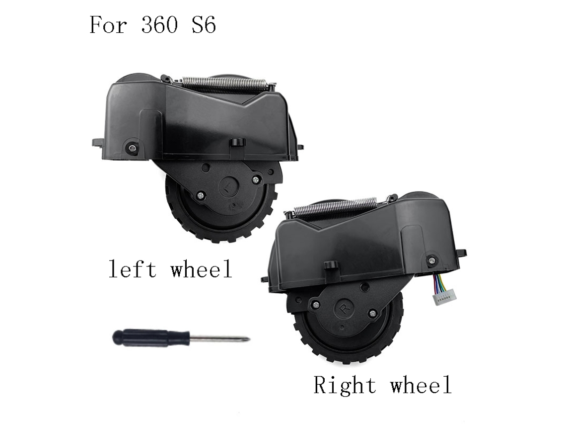 Para aspirador de pó 360 s6, acessórios de roda esquerda e direita com peças de reposição de robô de substituição de motor