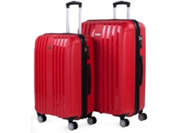 Conjunto de Malas de Viagem ITACA TSA Lock Vermelho