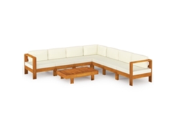 Maison Exclusive - Conjunto De Lounge De Jardim Com 8 Peças E Almofadas 100x60 Cm Madeira De Acácia