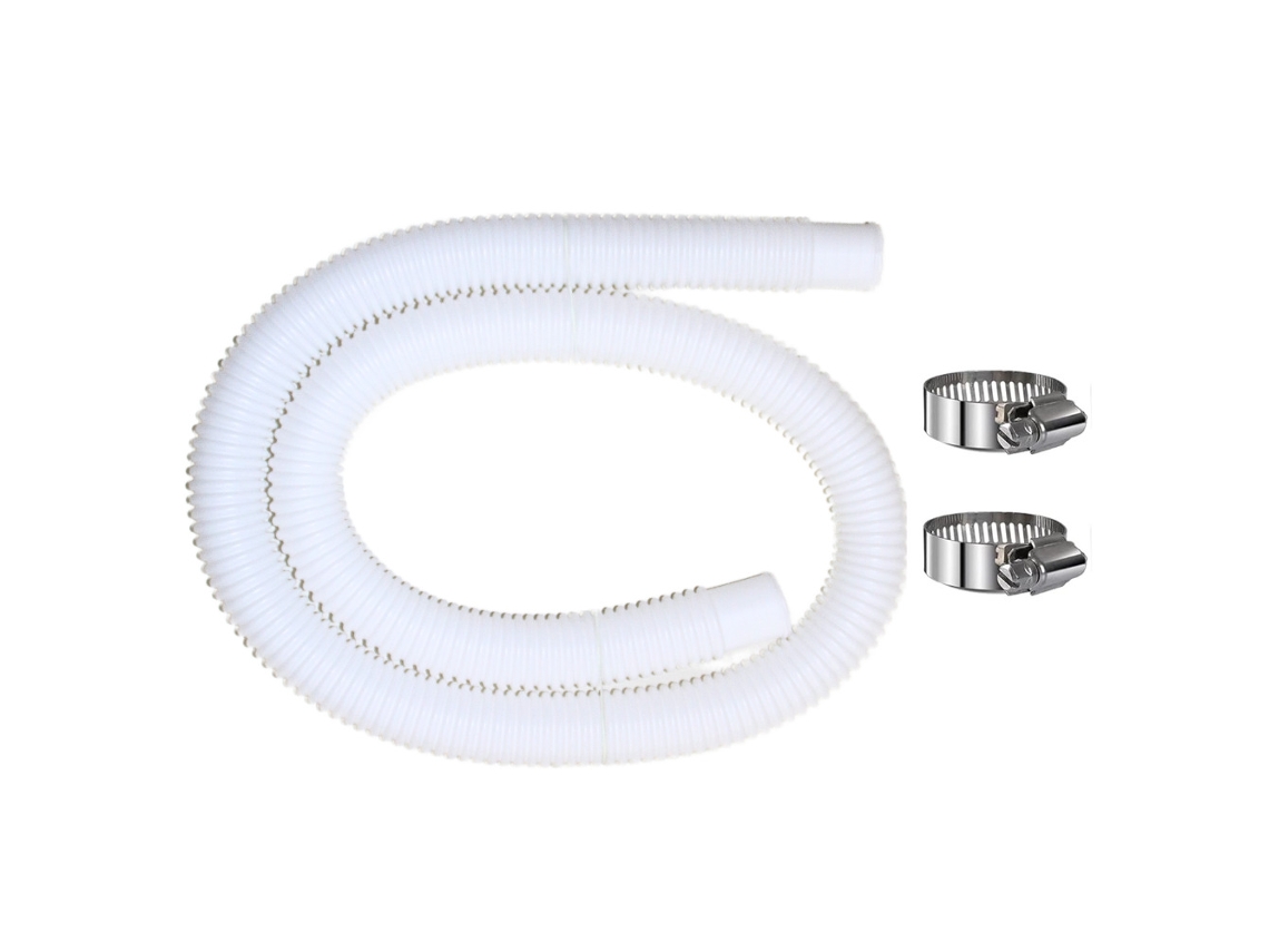 Mangueira Corrugada Piscina 59 Polegadas Pvc Diâmetro Interno 1,25 Polegadas Compatível Armação Solo