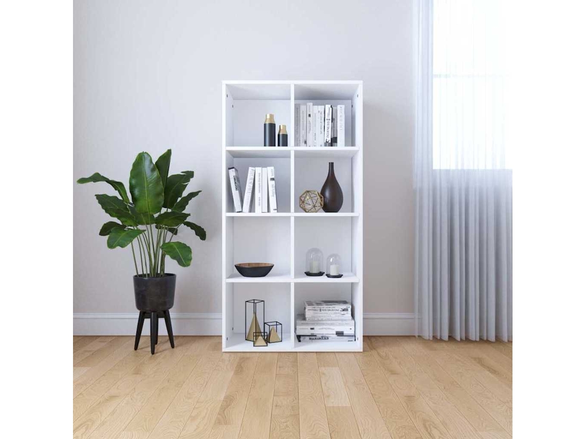 Vidaxl Estante/aparador 66x30x130 Cm Derivados De Madeira Branco
