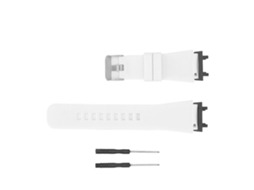 Pulseira de Relógio Silicone Elástica Ajustável com Liberação Rápida para Amazfit Active Edge Branco