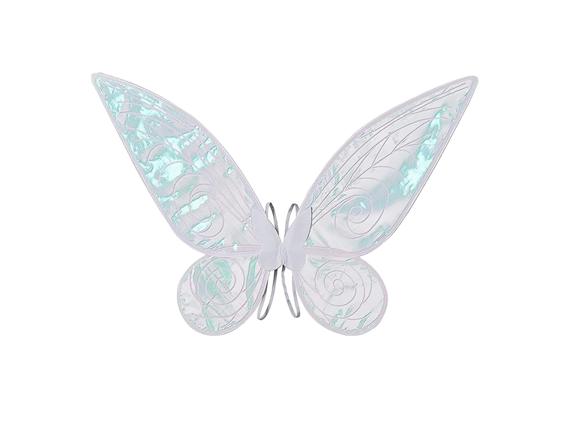 Laxiscreed Anel Anjo Branco Novo Estilo Com Coração, Borboleta E Estrela, Recarregável E Brilhante