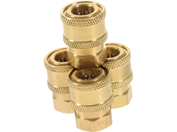 Conjunto De 4 Conectores Mangueira 1/4 Polegada Com Conexão Rápida,
