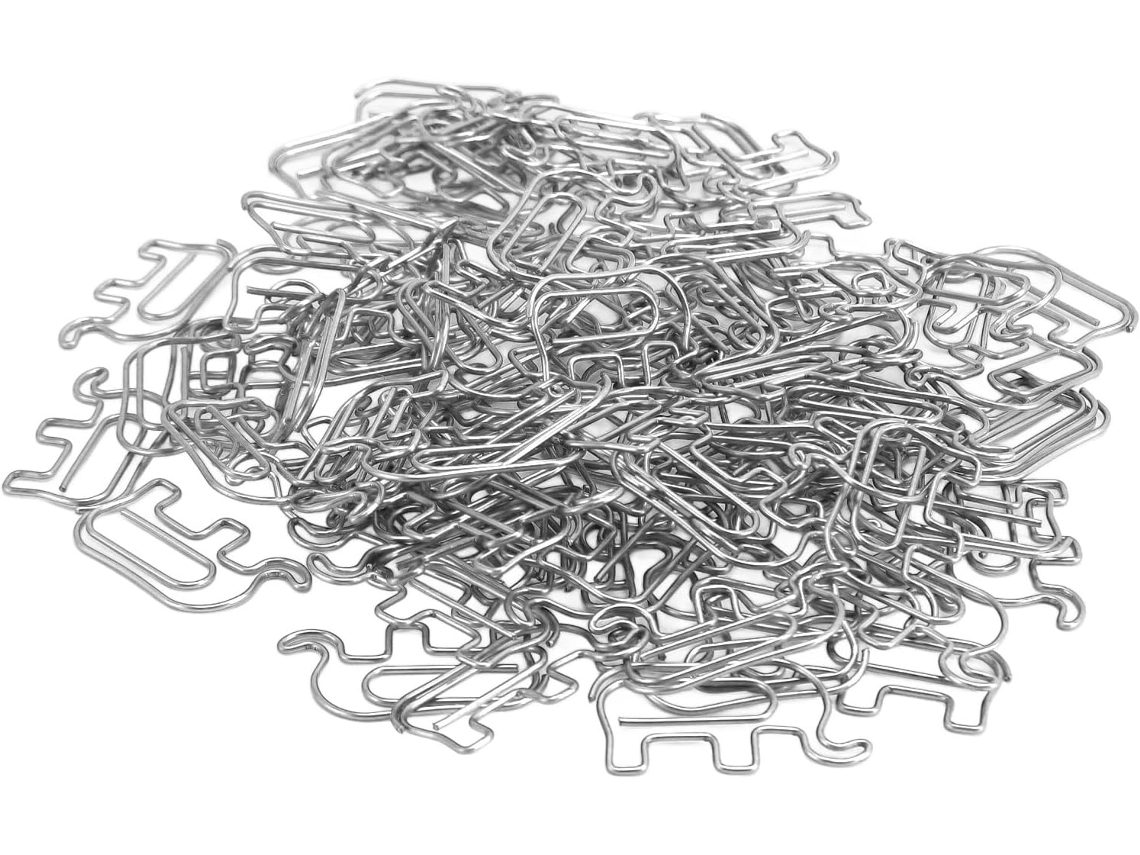 Clips De Papel Focket, 100-clips De Metal Em Formato Elefante Para Agendas, Design Fofo De Elefante Com Caixa