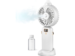 Ventilador Portátil, Mini Ventilador De Mão Com Spray De Água, Bateria Recarregável De 3000mah, Ventilador Com Névoa, 5 Velocidades