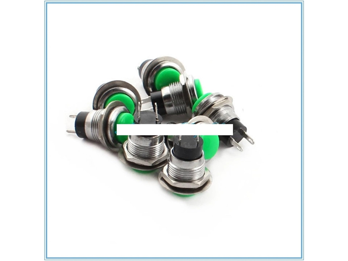 2 botões pequenos, botão de reinicialização, interruptor de botão de pressão momentânea de 12 mm