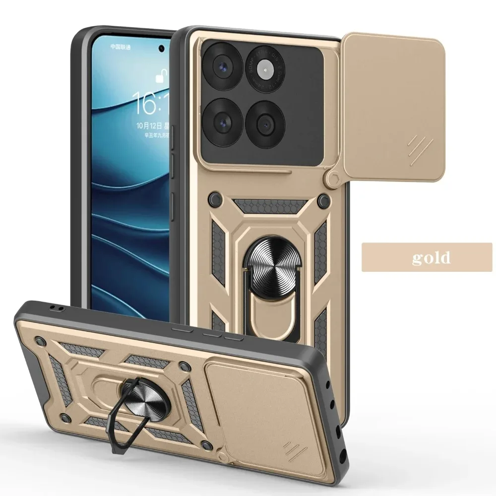 (dourado, Motorola Edge 50 Fusion) Capa Magnética Com Proteção Deslizante Para Câmera, Suporte De Anel E Capa Traseira