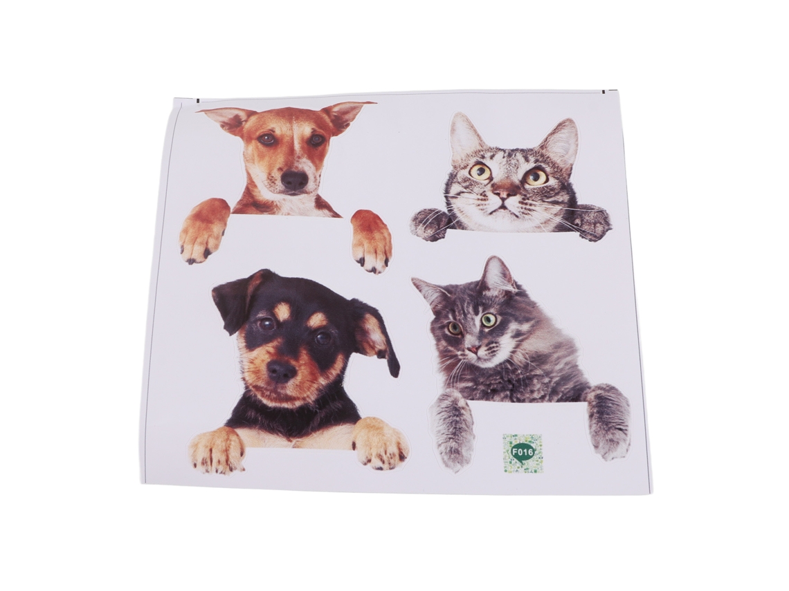 Adesivos de Parede Removíveis com Gatos e Cães